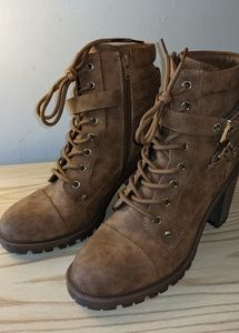 Brown booties size 9M